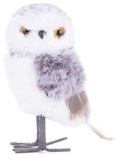 Owl MagicHome Christmas, purple, 13 cm