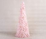 Decoration MagicHome Christmas, Feathered tree, pink, 24x60 cm