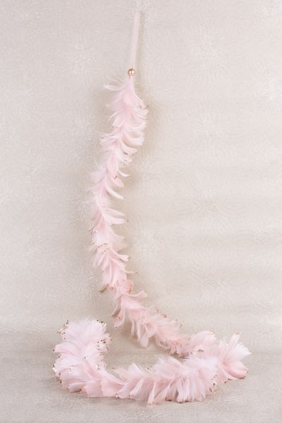 Garland MagicHome Christmas, pink, down, 3x150 cm