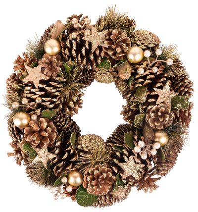 Garland MagicHome Christmas, natural,  bronze, 34 cm