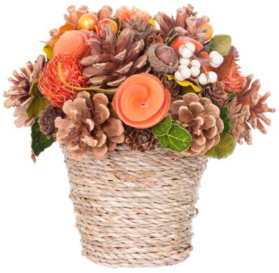 Candle holder MagicHome Nature, natural, autumn, 19x19 cm