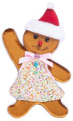 Decoration MagicHome Christmas, Candy Line Gingerbread man, 19x3x32 cm
