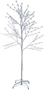 Díszfa MagicHome Cherry Tree, 180 cm, fehér, hideg fehér LED, 230 V, IP44, kültéri