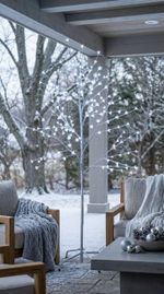 Tree MagicHome Cherry Tree, 180 cm, white, LED cool white, 230 V, IP44, outdoor