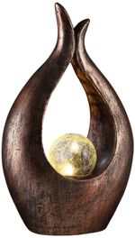 Dísz Strend Pro Garden, Namaste, 17,2x9,5x29 cm, polirezin, üveg, napelemes