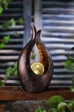 Decoration Strend Pro Garden, Namaste, 17.2x9.5x29 cm, polyresin, glass, solar