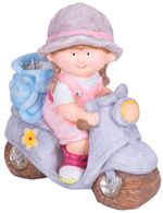 Decoration MagicHome, Girl on Scooter, ceramic, 36.5x17.5x37.5 cm
