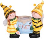 Decoration MagicHome, Bees Holding Planter, ceramic, 42x19.5x37 cm