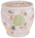 Flowerpot MagicHome, with mosaic, light, ceramic, 27.5x25 cm