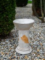 Decoration MagicHome, Tall Stand, cream, ceramic, 25.5x25.5x41 cm