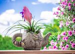 Decoration MagicHome, Pot - Planter, mosaic, ceramic, 28.5x15.5x15 cm