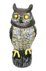 Bird Repeller Strend Pro, Owl, rotating head, glowing eyes, sound, solar, 43 cm