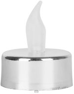 Candles MagicHome Christmas, LED, pack 2 pcs, silver, moving flame