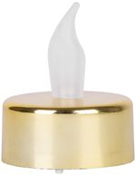 Candles MagicHome Christmas, LED, pack 2 pcs, gold, moving flame