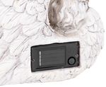 Decoration MagicHome, Angel in wings, polyresin, for the grave, solar, 24.5x12.5x14.5 cm
