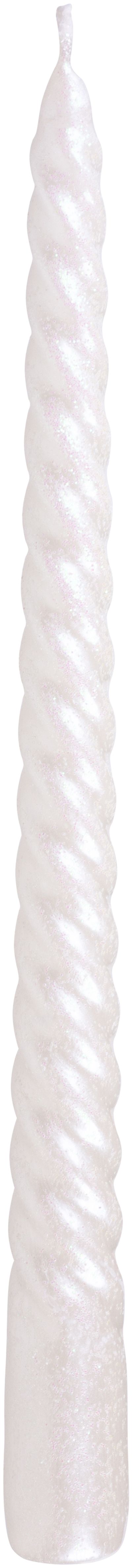 MagicHome karácsonyi gyertya, 25 cm, csomag. 2 db, fehér, spirális