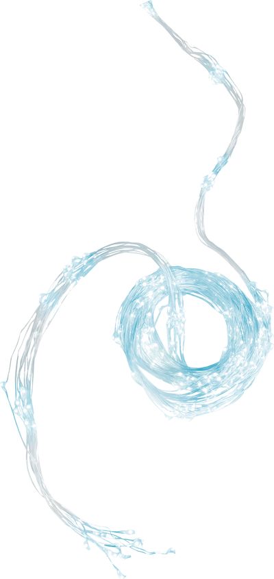 Lánc MagicHome Karácsony Twisted Stars 360S, 230 V, IP 44, hideg fehér, külső, világítás, L-3 m