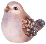 Decoration MagicHome Christmas, Brown Bird, terracotta, 10.5x8x8.5 cm
