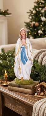 Decoration MagicHome Christmas, Virgin Mary, polyresin, 12.7 cm