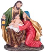 Decoration MagicHome Christmas, Holy Family, polyresin, 12.5 cm