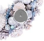 Veniec MagicHome Vianoce, prírodný, adventný, krémový, 34 cm