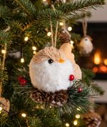 Decoration MagicHome Christmas, Bird on a Branch, 10x6x9 cm