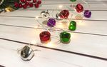 Füzér MagicHome Karácsonyi Harang, 20x fehér LED, haranggal, 2xAA, folyamatos világítás, világítás,