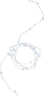 String lights MagicHome Pearl, 20x cool white mLED, with pearls, 2xAA, steady light, lighting, L-2 m