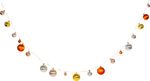 String lights MagicHome Ball, 20x warm white LED, with balls, 2xAA, steady light, lighting, L-1.9 m