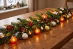 String lights MagicHome Ball, 20x warm white LED, with balls, 2xAA, steady light, lighting, L-1.9 m