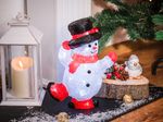 Decoration MagicHome Christmas, Snowman, 30x LED, cold white, acrylic, IP44, exterior, 22x14x30 cm