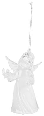 Decoration MagicHome Christmas, Angel, hanging, warm/cold white, simple lighting, 6x4.5x10 cm, sellb