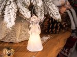 Decoration MagicHome Christmas, Angel, hanging, warm/cold white, simple lighting, 6x4.5x10 cm, sellb