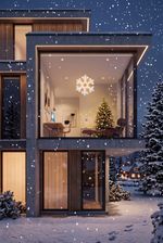 Snowflake MagicHome Christmas, 20x LED, warm white, 2xAA, timer, 43 cm