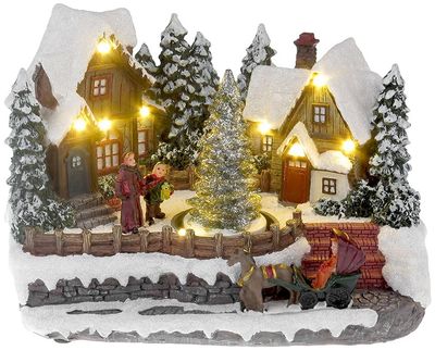 Decoration MagicHome Christmas, Christmas Village, LED, 3xAA, indoor