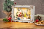 Dísz MagicHome karácsonyi, Karácsonyi kép, LED, 3D, 3xAA, beltéri, 28,5x8,2x21,2 cm