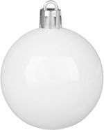 Gömbök MagicHome Karácsony, készlet, 50 db, 4-5 cm, fehér, csillag, girland, toboz, karácsonyfára