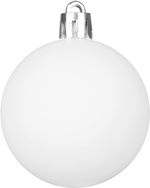 Gömbök MagicHome Karácsony, készlet, 50 db, 4-5 cm, fehér, csillag, girland, toboz, karácsonyfára