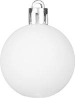 Gömbök MagicHome Karácsony, készlet, 50 db, 4-5 cm, fehér, csillag, girland, toboz, karácsonyfára