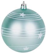 Gömbök MagicHome Karácsony, 6 db, zöld-rózsaszín, matt, dekorációval, karácsonyfára, 8 cm