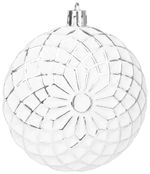 Gule MagicHome Vianoce, sada, 15 ks, 3,5-6-8 cm, bielo-strieborné, na vianočný stromček