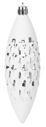 Balls MagicHome Christmas, set, 31 pcs, 5-6-8-12 cm, white-silver, for Christmas tree