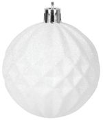 Gömbök MagicHome Karácsony, készlet, 31 db, 5-6-8-12 cm, fehér-ezüst, karácsonyfára