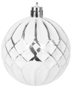 Gömbök MagicHome Karácsony, készlet, 31 db, 5-6-8-12 cm, fehér-ezüst, karácsonyfára