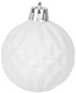 Balls MagicHome Christmas, set, 31 pcs, 5-6-8-12 cm, white-silver, for Christmas tree