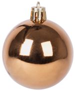 Balls MagicHome Christmas, 8 pcs, white-silver-bronze, for Christmas tree, 5 cm, Sellbox 36 tubes