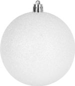 Gömbök MagicHome Karácsony, 14 db, piros-fehér, dekorációval, karácsonyfára, 8 cm, Sellbox 24 tubus