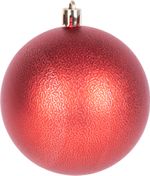 Gömbök MagicHome Karácsony, 14 db, piros-fehér, dekorációval, karácsonyfára, 8 cm, Sellbox 24 tubus