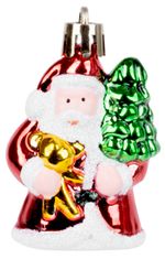 Decoration MagicHome Christmas, pack. 6 pcs, Santa, for Christmas tree, 6 cm