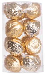 Decoration MagicHome Christmas, 16 pcs, nuts, for Christmas tree, 3 cm